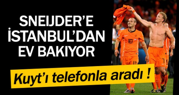 Sneijder Kuyt' telefonla arad